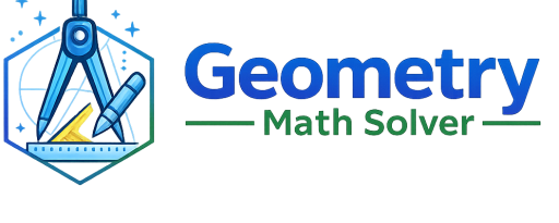 Geometry Math Solver favicon icon with hexagon geometry tools (compass, pencil, ruler) and triangle
